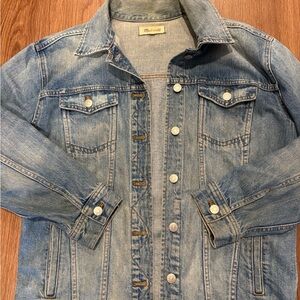 Madwell Women’s Blue Denim Jean Jacket Size Medium 100% Cotton